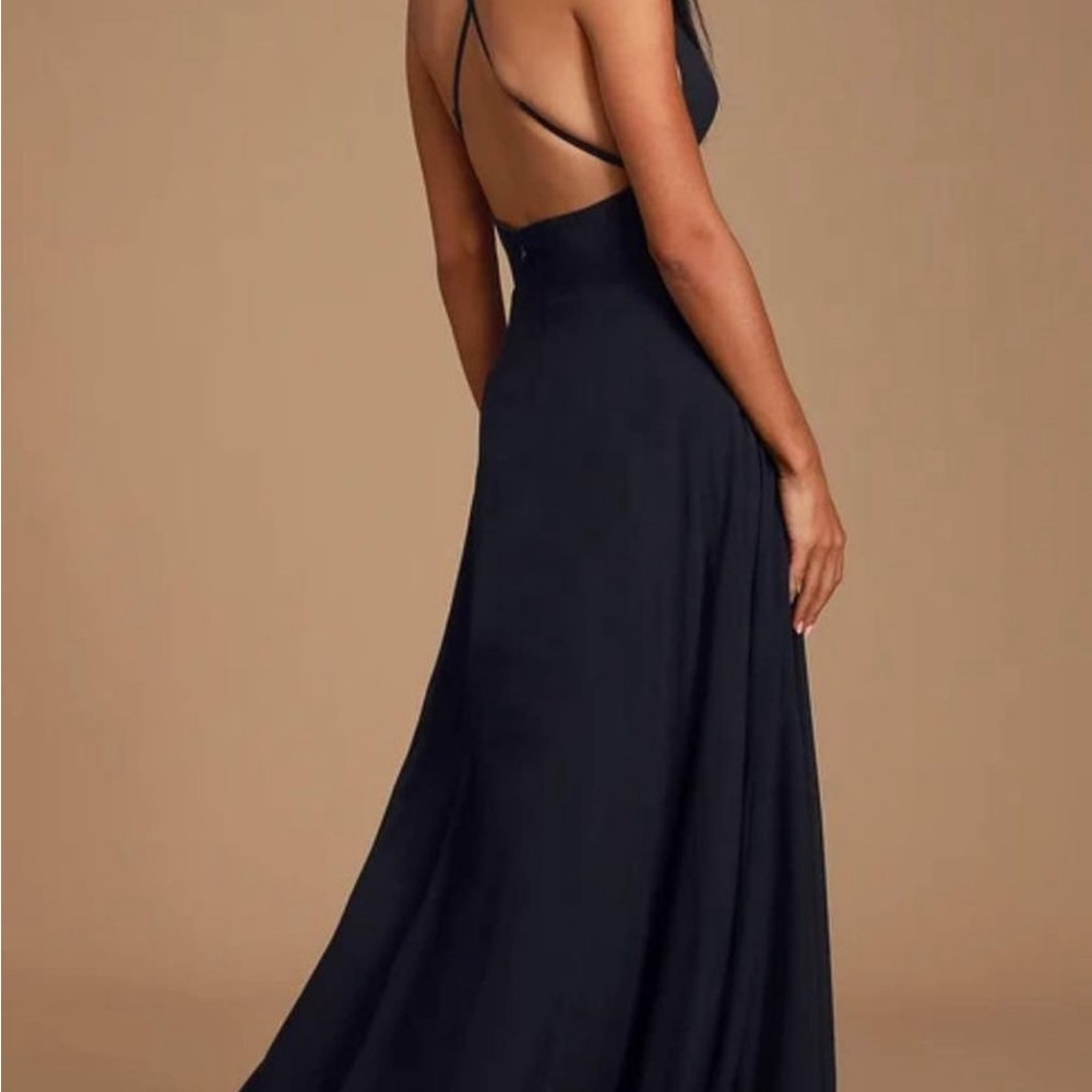 Black backless dress, size small…perfect for Prom!